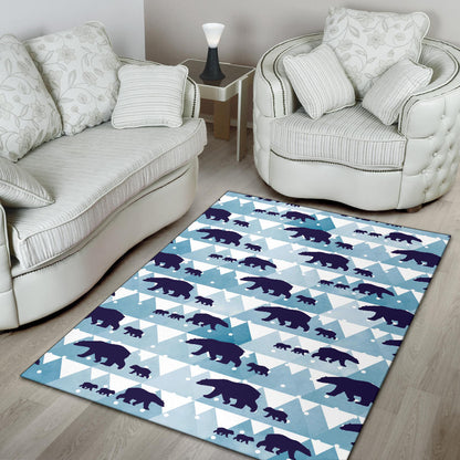 Bear Pattern Print Design BE01 Area Rugs