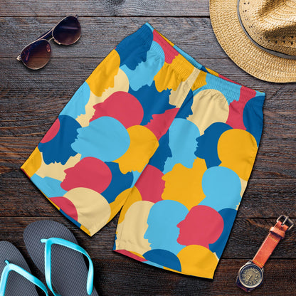Psychology Pattern Print Design A02 Mens Shorts