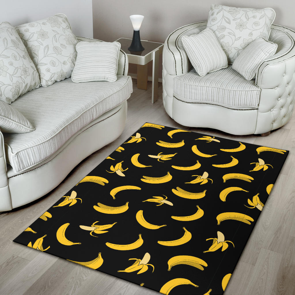 Banana Pattern Print Design BA05 Area Rugs