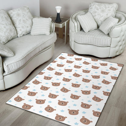 Bear Pattern Print Design BE02 Area Rugs