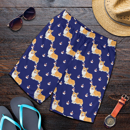 Pembroke Welsh Corgis Pattern Print Design A07 Mens Shorts