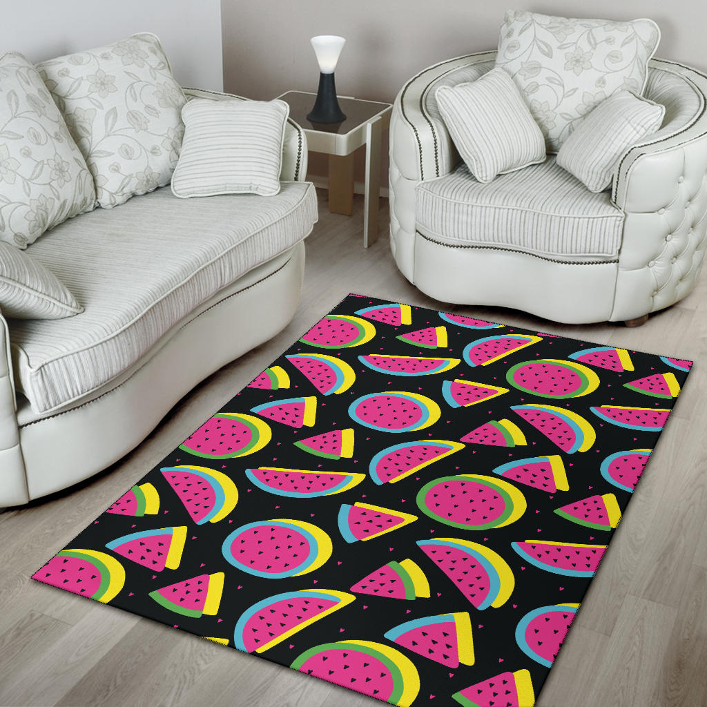Watermelon Pattern Print Design WM07 Area Rugs