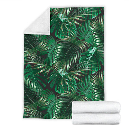 Tropical Flower Pattern Print Design TF012 Fleece Blanket