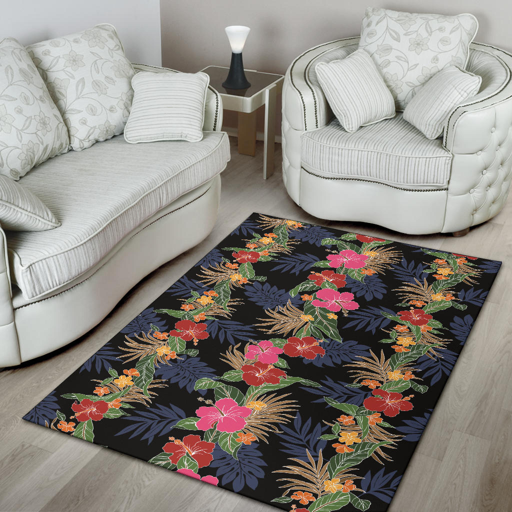 Hawaiian Themed Pattern Print Design H011 Area Rugs