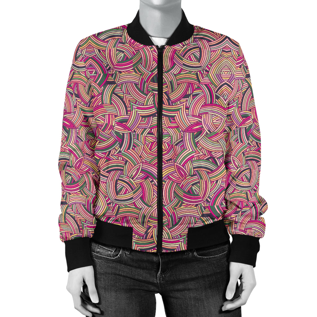 Celtic Pattern Print Design 04 Women's Bomber Jacket