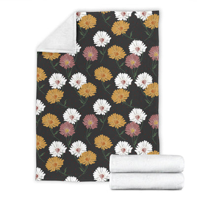 Daisy Pattern Print Design DS04 Fleece Blanket