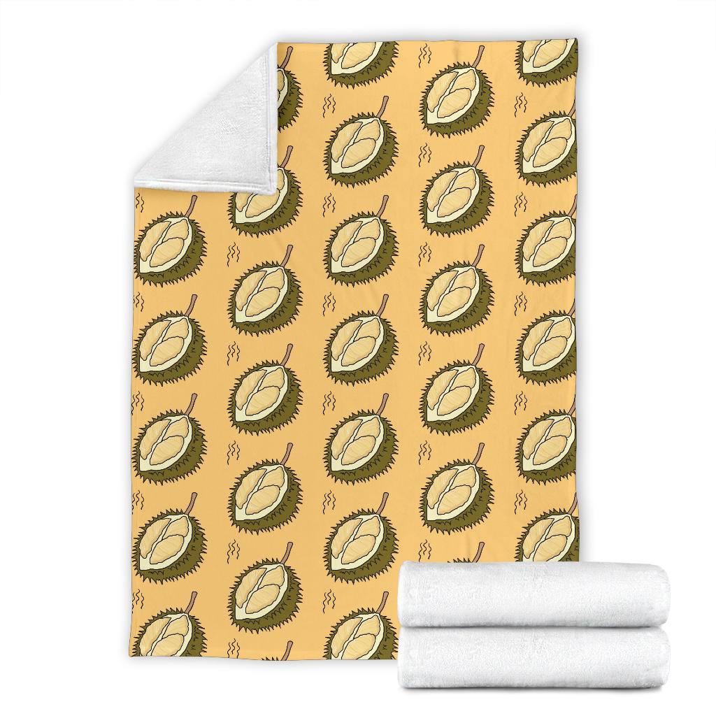 Durian Pattern Print Design DR02 Fleece Blanket