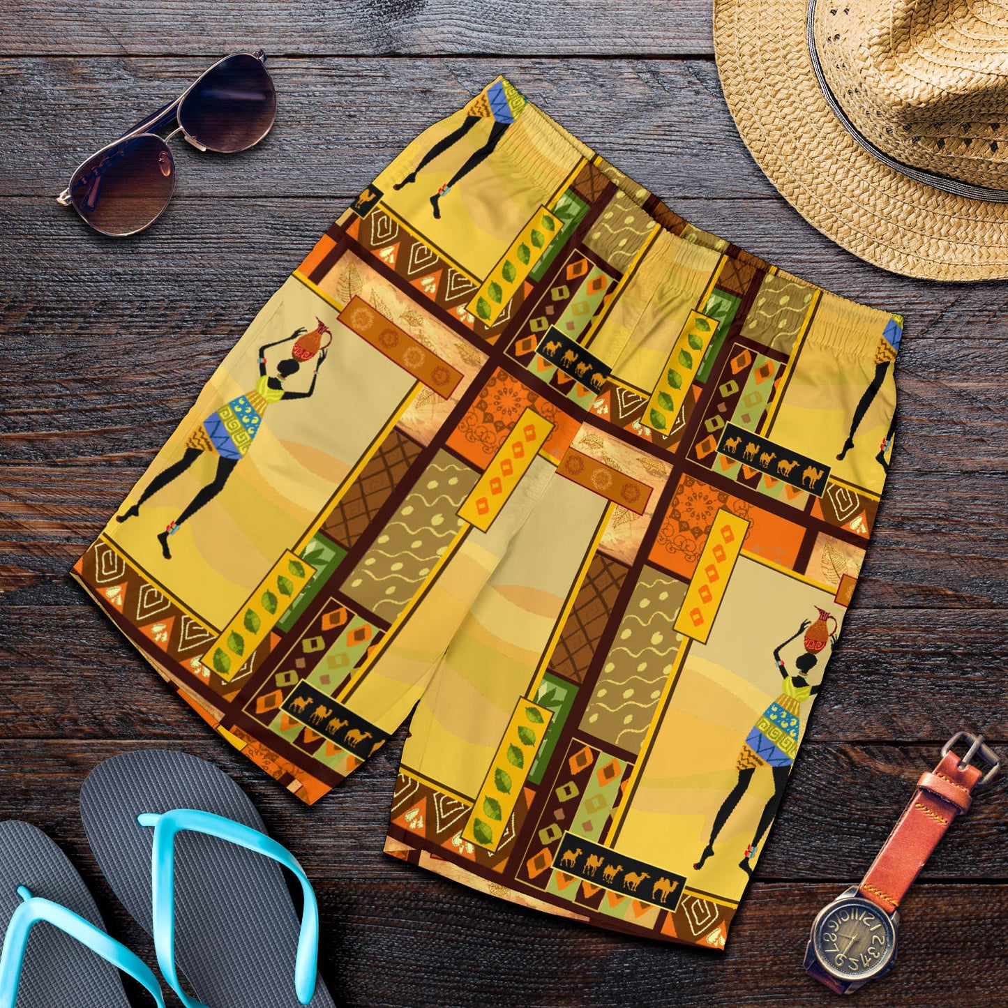 African Girl Design Mens Shorts