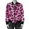 Leopard Pattern Print Design 02 Women's Bomber Jacket