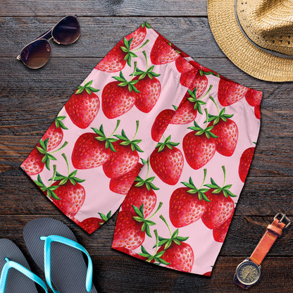 Strawberry Pattern Print Design SB03 Mens Shorts
