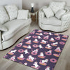 Donut Unicorn Pattern Print Design DN011 Area Rugs