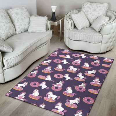 Donut Unicorn Pattern Print Design DN011 Area Rugs