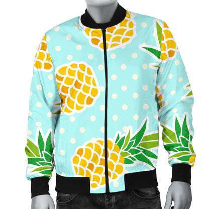 Pineapple Pattern Print Design PP01 Men Bomber Jacket