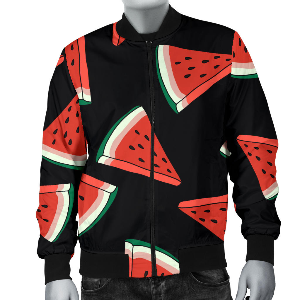 Watermelon Pattern Print Design WM01 Men Bomber Jacket