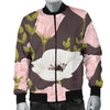 Anemone Pattern Print Design AM011 Men Bomber Jacket