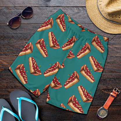 Cheesecake Cherry Pattern Print Design CK03 Mens Shorts