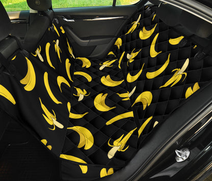 Banana Pattern Print Design BA05 Rear Dog  Seat Cover