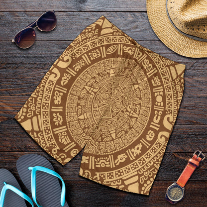 Mayan Pattern Print Design 01 Mens Shorts
