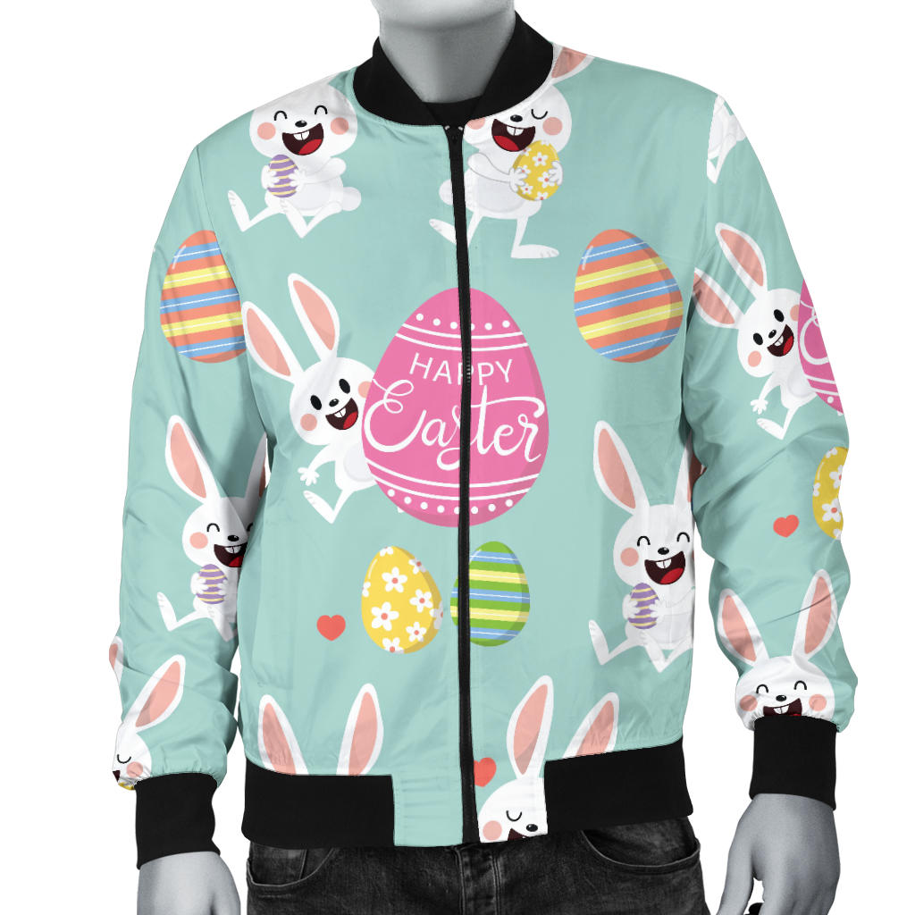 Easter Eggs Pattern Print Design RB014 Men Bomber Jacket
