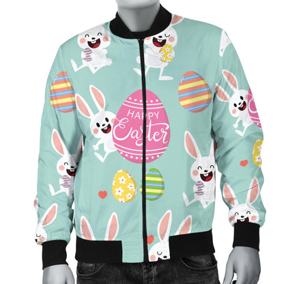 Easter Eggs Pattern Print Design RB014 Men Bomber Jacket