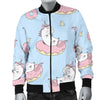 Donut Unicorn Pattern Print Design DN014 Men Bomber Jacket