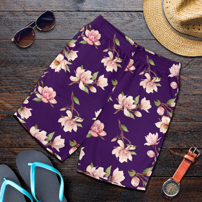 Magnolia Pattern Print Design MAG02 Mens Shorts