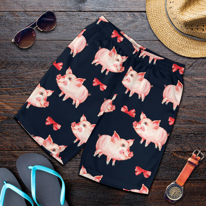 Pig Cute Pattern Print Design 02 Mens Shorts