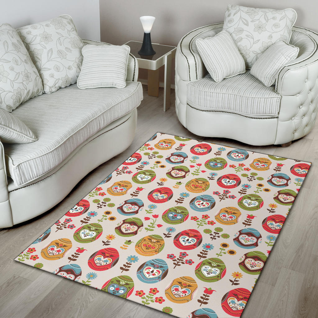 Easter Eggs Pattern Print Design RB011 Area Rugs