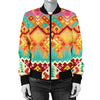 Aztec Pattern Print Design 03 Women's Bomber Jacket