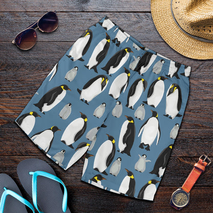 Penguin Pattern Print Design A03 Mens Shorts