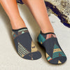 Tribal native american tent Aztec Aqua Water Shoes