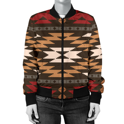 Native Pattern Print Design A02 Women's Bomber Jacket