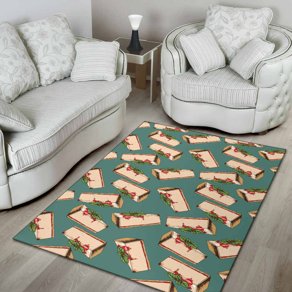 Cheesecake Pattern Print Design CK02 Area Rugs