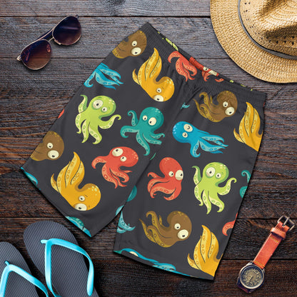 Octopus Pattern Print Design A01 Mens Shorts