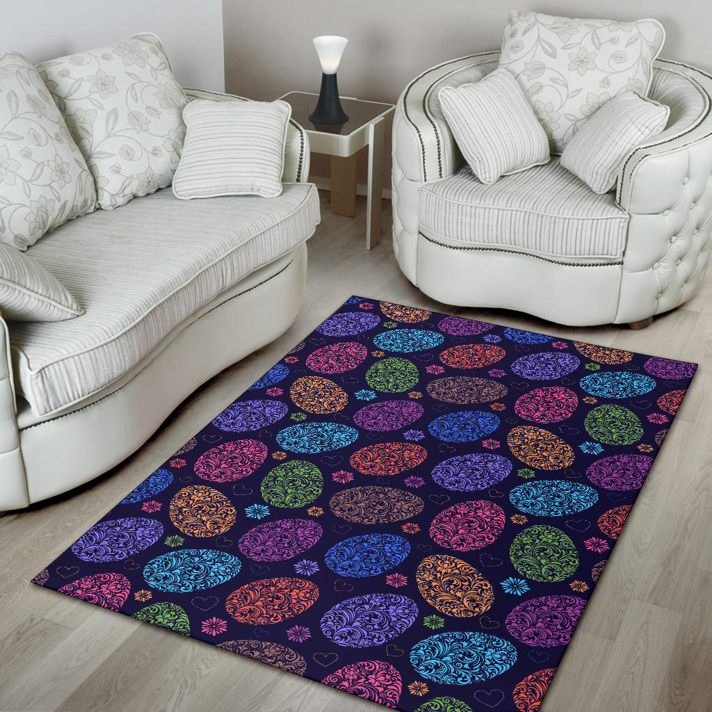 Easter Eggs Pattern Print Design RB012 Area Rugs