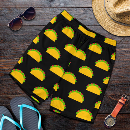 Taco Pattern Print Design TC06 Mens Shorts