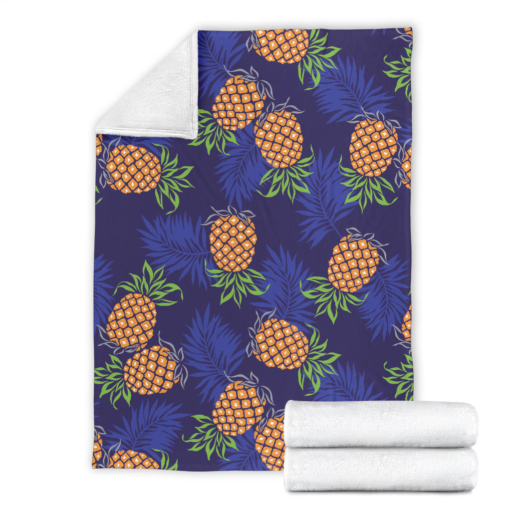 Pineapple Pattern Print Design PP02 Fleece Blanket