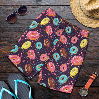 Donut Pattern Print Design DN03 Mens Shorts
