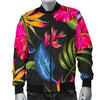 Bird Of Paradise Pattern Print Design BOP014 Men Bomber Jacket