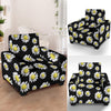 Daisy Pattern Print Design DS01 Armchair Slipcover