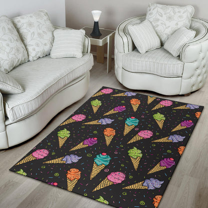 Ice Cream Pattern Print Design IC06 Area Rugs