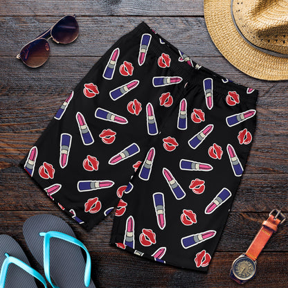 Lipstick Pattern Print Design LT01 Mens Shorts