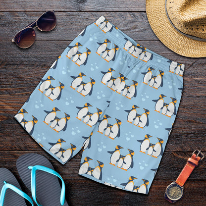 Penguin Pattern Print Design A04 Mens Shorts