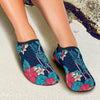 Flamingo Red Hibiscus Pattern Aqua Water Shoes