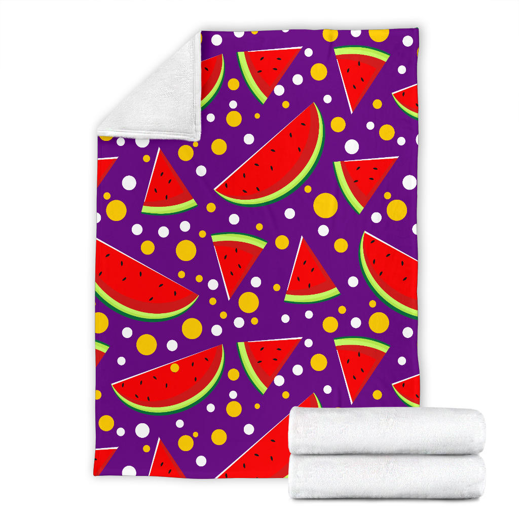 Watermelon Pattern Print Design WM010 Fleece Blanket