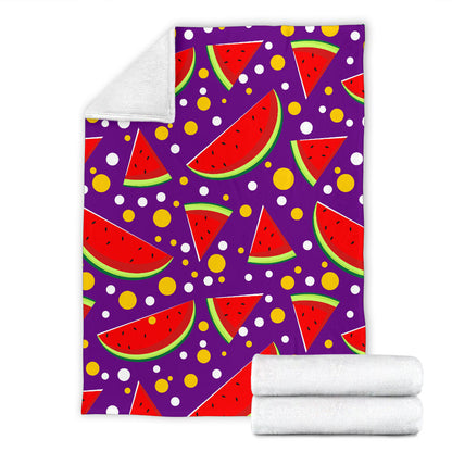 Watermelon Pattern Print Design WM010 Fleece Blanket