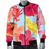 Hibiscus Pattern Print Design HB020 Men Bomber Jacket