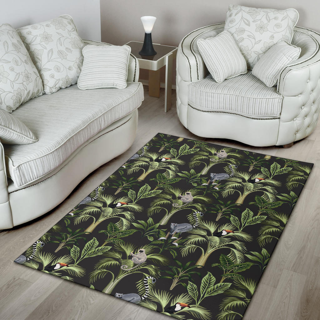 Rainforest Pattern Print Design RF05 Area Rugs