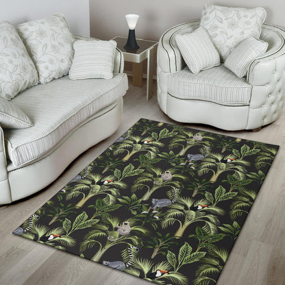 Rainforest Pattern Print Design RF05 Area Rugs
