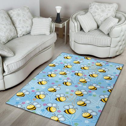 Bee Pattern Print Design BEE03 Area Rugs